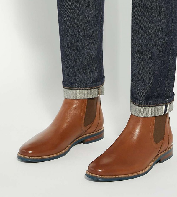 Dune London  Boots - Tan Chelsea Boots