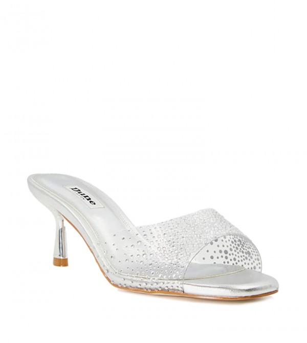 ديون لندن  صنادل كعب عالي - فضي Heeled Sandals