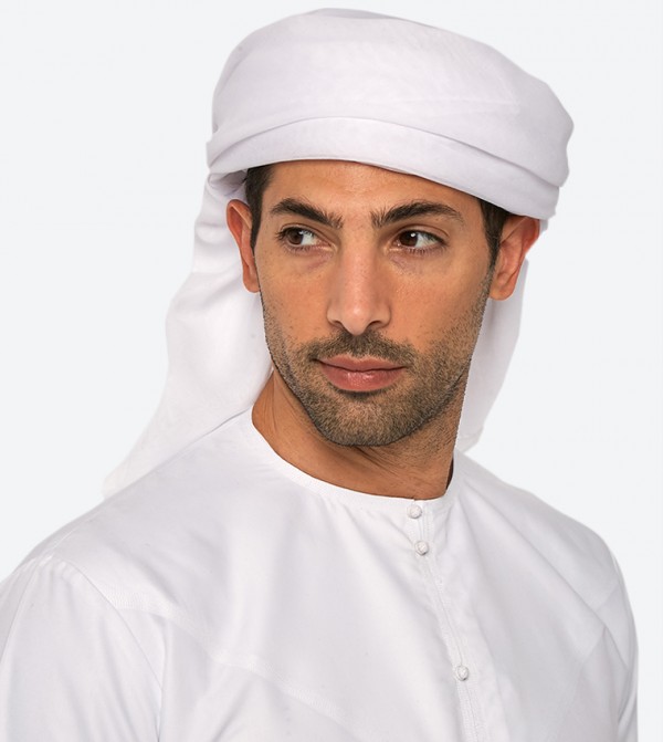 Mignas  Arabian Clothing - White Shemagh