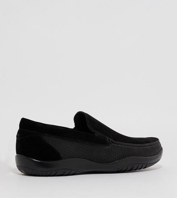 Hush Puppies  - Black Casual Slip-ons