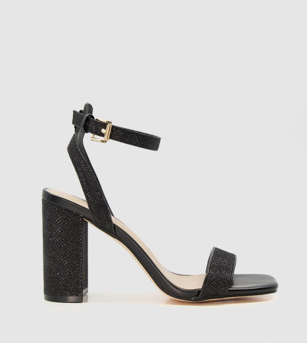 هيد أوفر هيلز  - أسود Block Heels