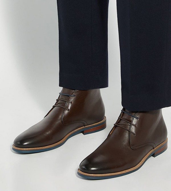 Dune London  Boots - Burgundy Lace up Boots