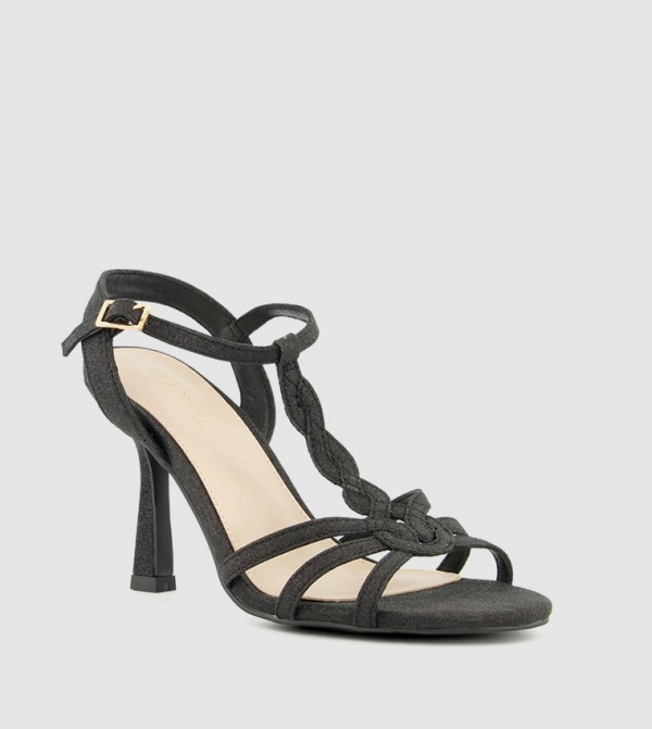 هيد أوفر هيلز  - أسود Heeled Sandals