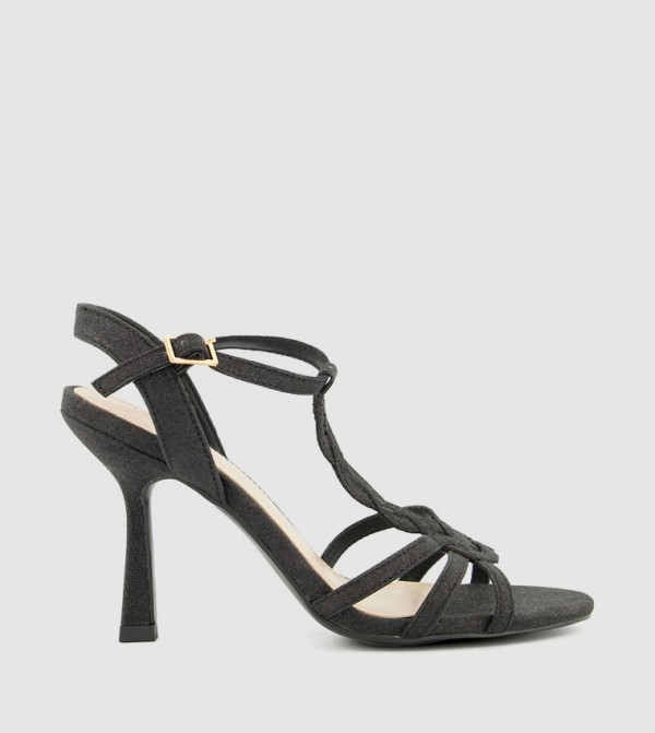 هيد أوفر هيلز  - أسود Heeled Sandals