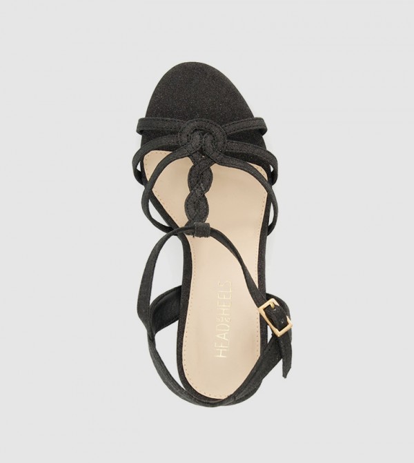 هيد أوفر هيلز  - أسود Heeled Sandals