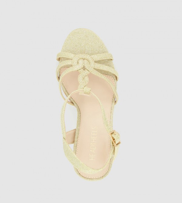 هيد أوفر هيلز  - ذهبي Heeled Sandals