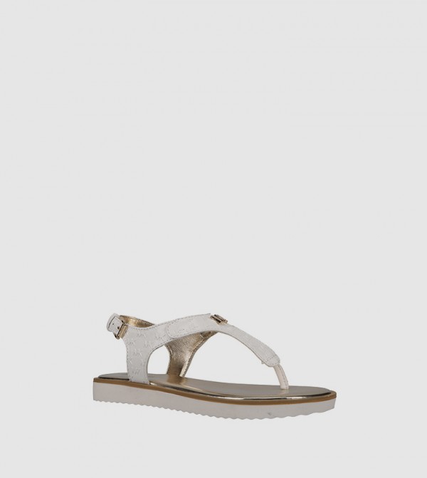 Michael Kors Michael Kors - White Flat Sandals
