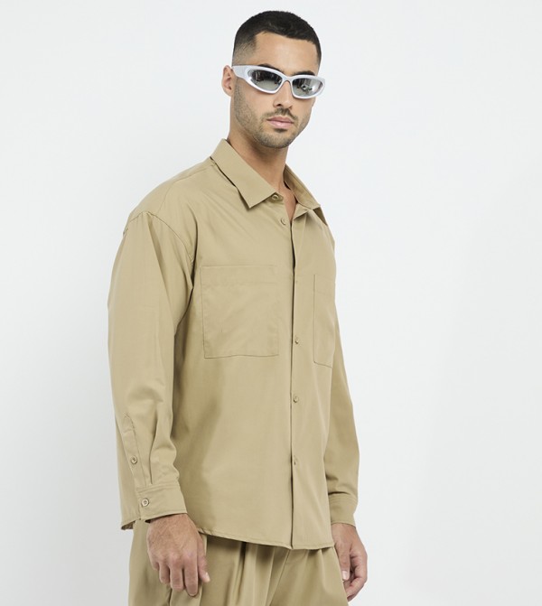 F5  Clothing - Brown Long Sleeves