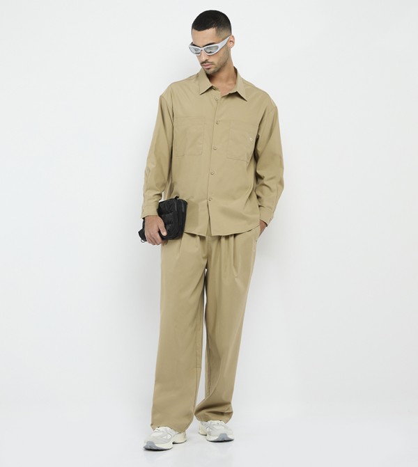 F5  Clothing - Brown Long Sleeves