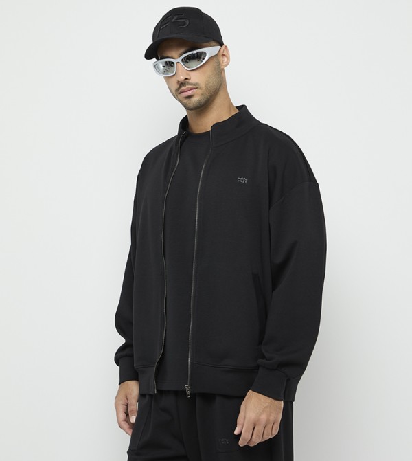 F5  Clothing - Black Casual Jackets