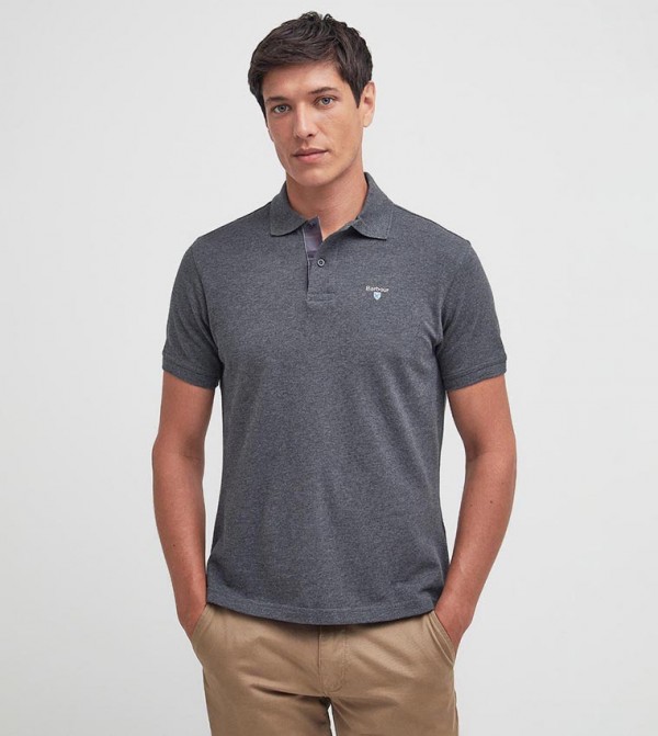 Barbour Barbour - Grey Polo T-shirts