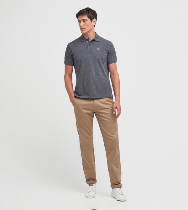 Barbour Barbour - Grey Polo T-shirts