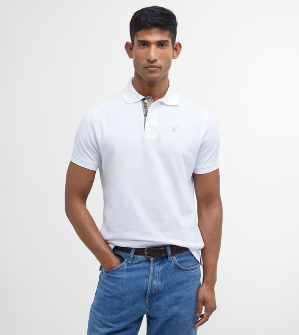 Barbour Barbour - White Polo T-shirts