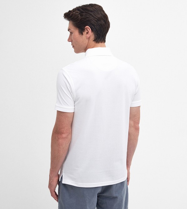 Barbour  Polo T-Shirts - White Polo T-shirts