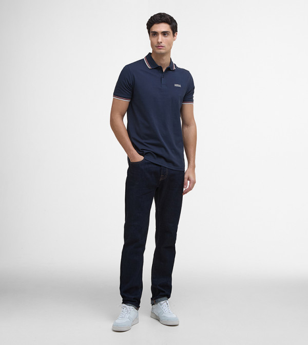 Barbour Polo T-Shirts - Navy Polo T-shirts
