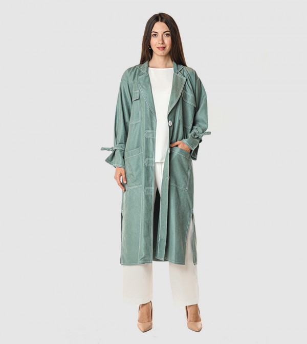 Moistreet  Clothing Sets - Green  Abayas