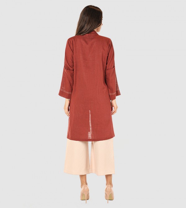 مويستريت  أطقم ملابس - بني محمر  Abayas