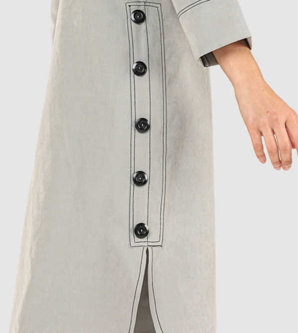 مويستريت  أطقم ملابس - رمادي Abayas