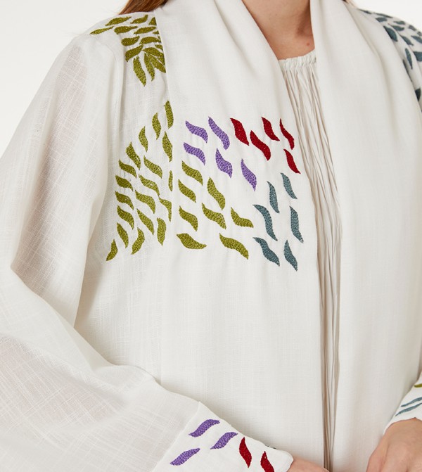 مويستريت  عباية - أبيض Abayas