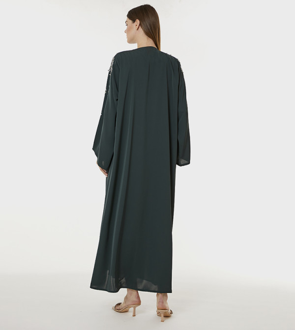 Moistreet  Abayas - Green Abayas