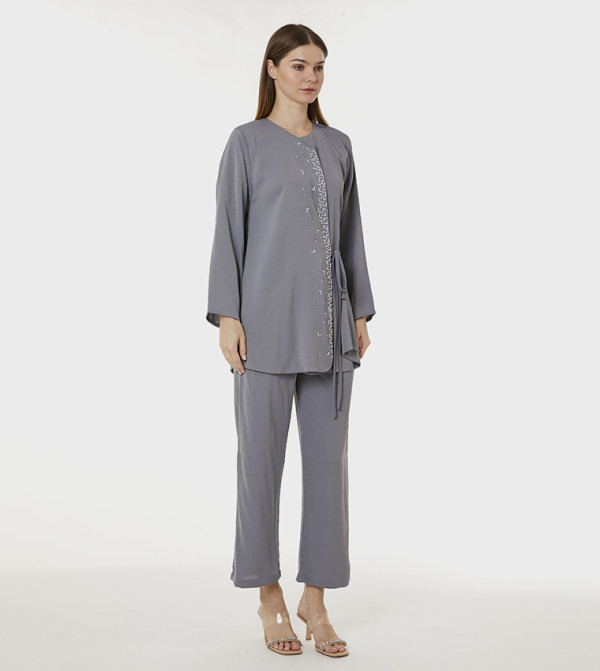 مويستريت  أطقم ملابس - رمادي أطقم متناسقة