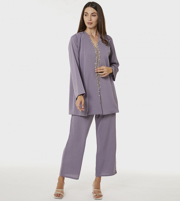 Moistreet  Clothing Sets - Purple Co-Ord Sets