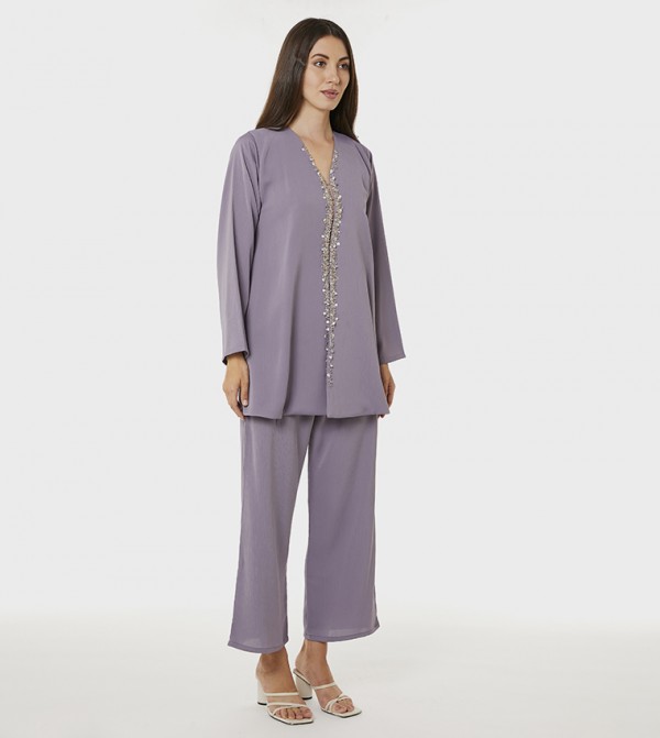 Moistreet  Clothing Sets - Purple Co-Ord Sets