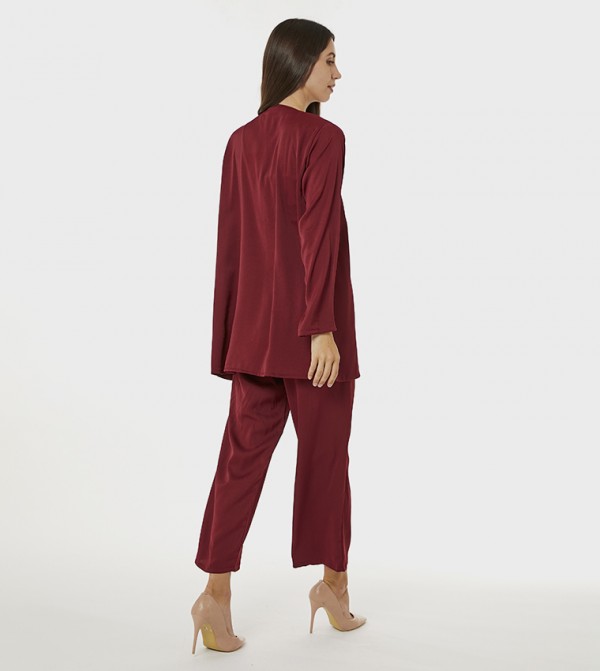Moistreet  Clothing Sets - Red Co-Ord Sets