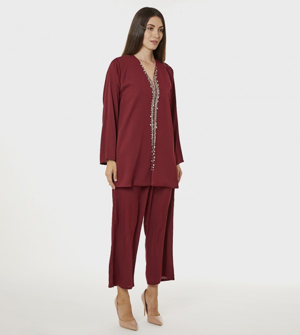 Moistreet  Clothing Sets - Red Co-Ord Sets