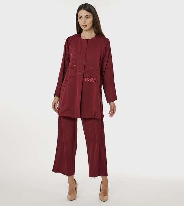 Moistreet  Clothing Sets - Red Co-Ord Sets