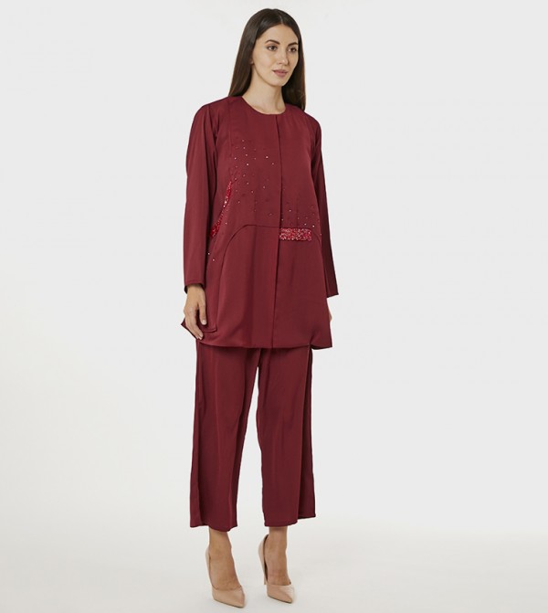 Moistreet  Clothing Sets - Red Co-Ord Sets
