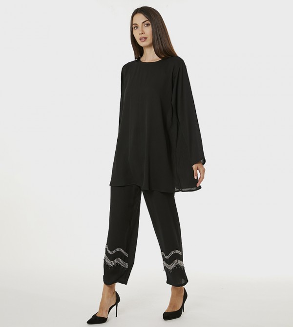 Moistreet  Clothing Sets - Black Co-Ord Sets