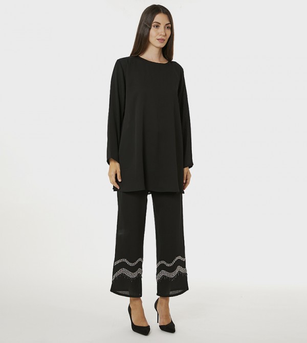 Moistreet  Clothing Sets - Black Co-Ord Sets