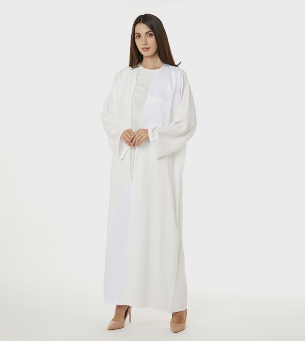Moistreet  Abayas - White Abayas