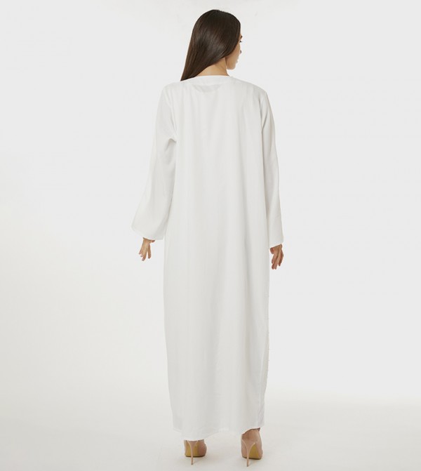 Moistreet  Abayas - White Abayas