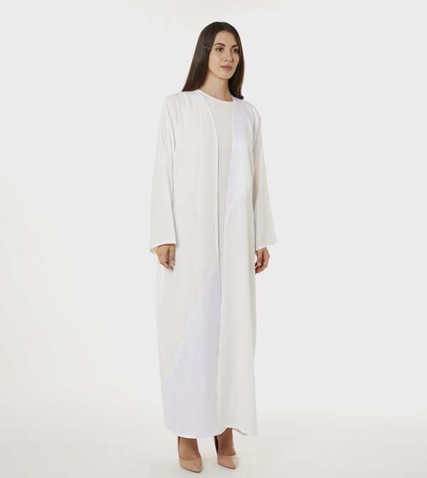Moistreet  Abayas - White Abayas