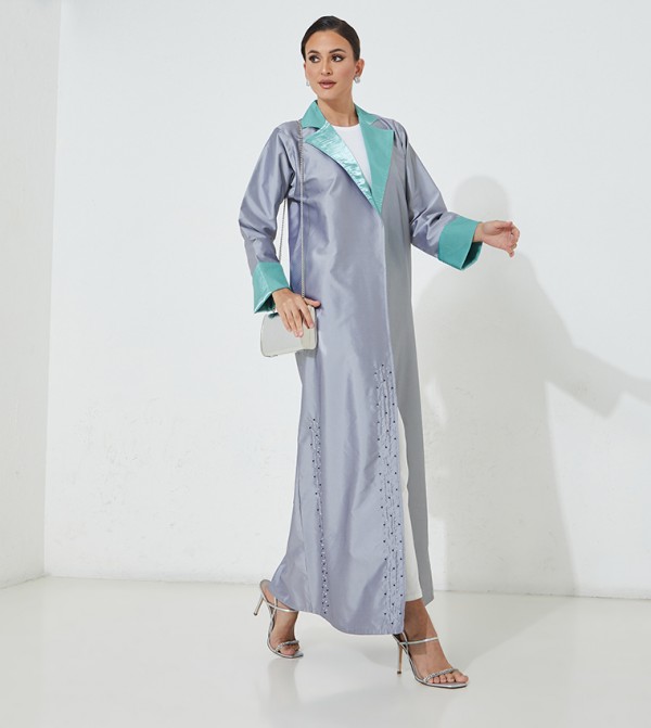 Moistreet  - Grey Abayas