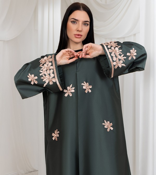 مويستريت  ملابس عربية  - أخضر Abayas