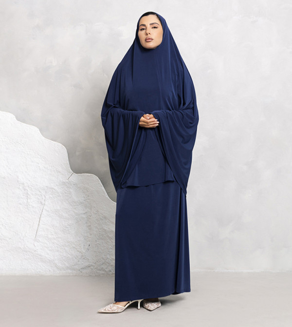 Moistreet  Arabian Clothing - Navy Abayas