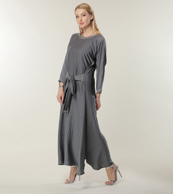 مويستريت  قفطان - رمادي Abayas
