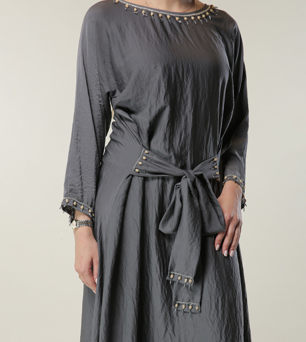 مويستريت  قفطان - رمادي Abayas