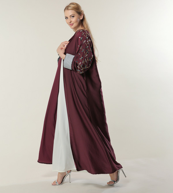 Moistreet Moistreet - Maroon Abayas