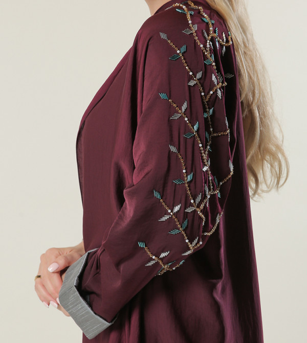 Moistreet Moistreet - Maroon Abayas