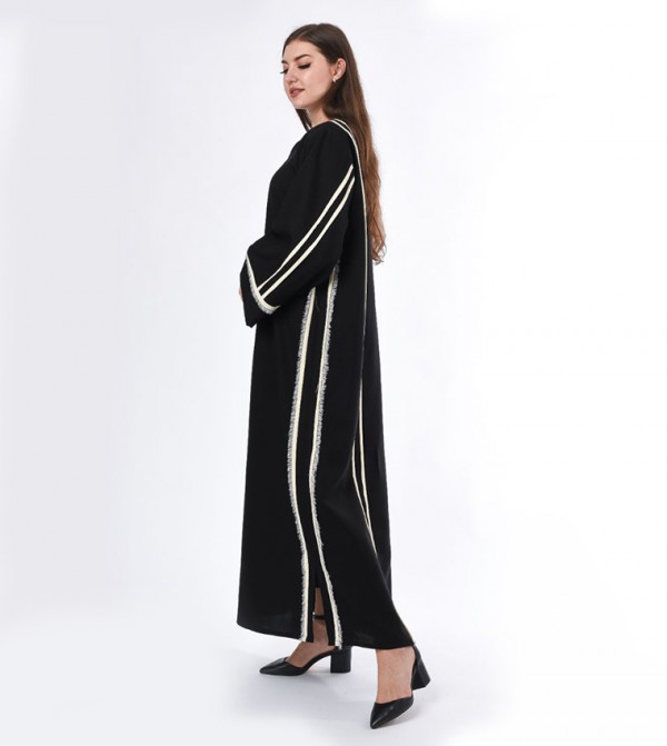 Moistreet  Arabian Clothing - Black Abayas