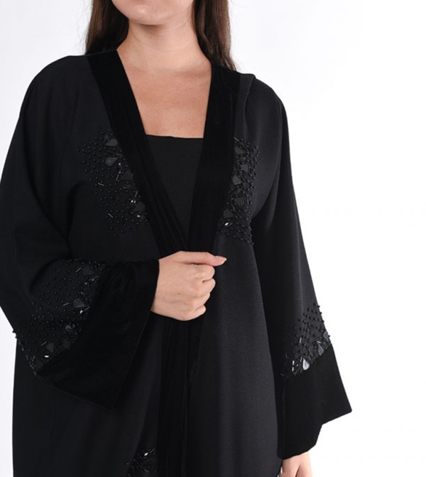 Moistreet  Arabian Clothing - Black Abayas