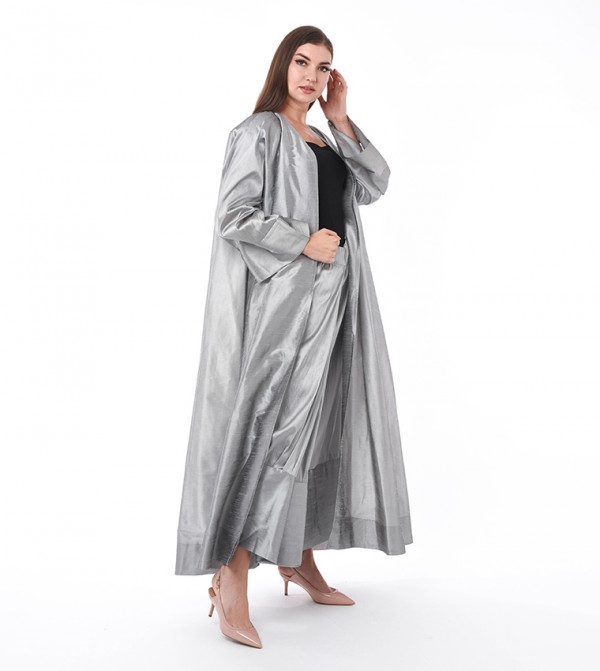 Moistreet  Abayas - Grey Abayas
