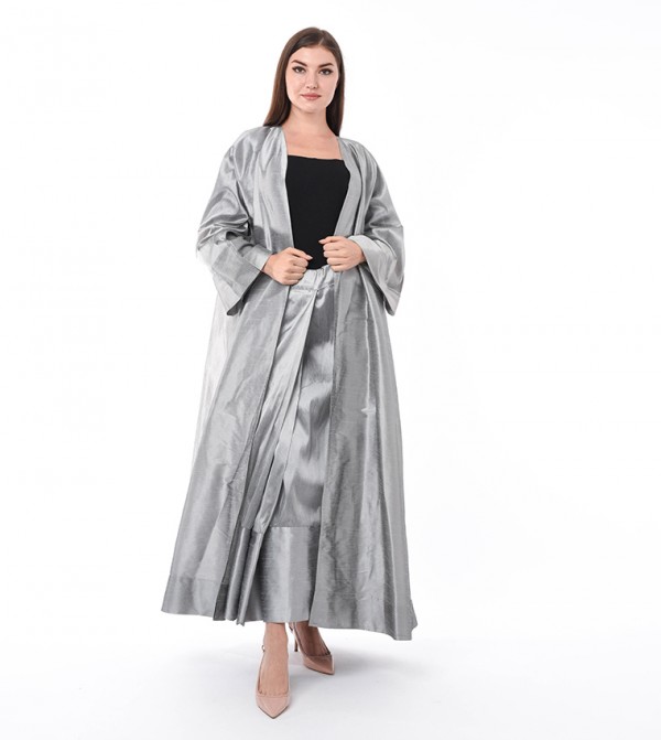 Moistreet  Abayas - Grey Abayas
