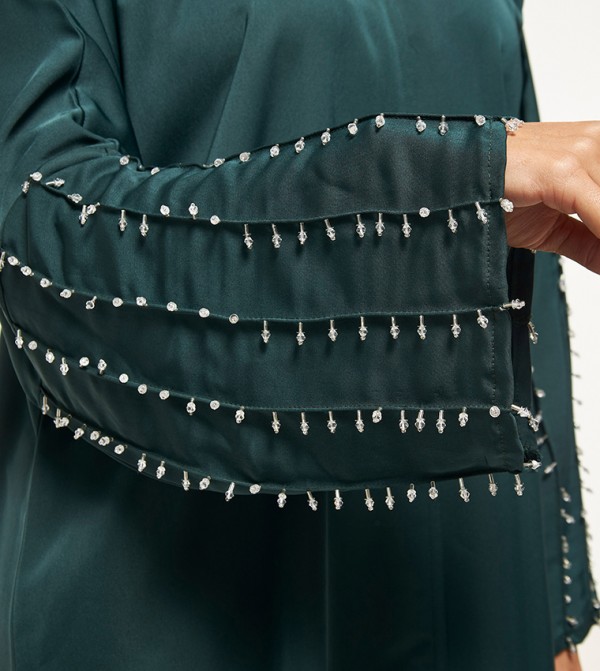 Moistreet  Abayas - Green Abayas