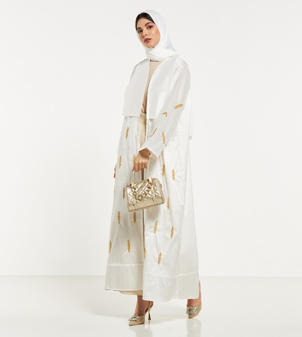 Moistreet  Abayas - White Abayas