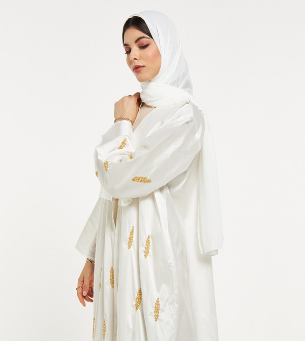 Moistreet  Abayas - White Abayas